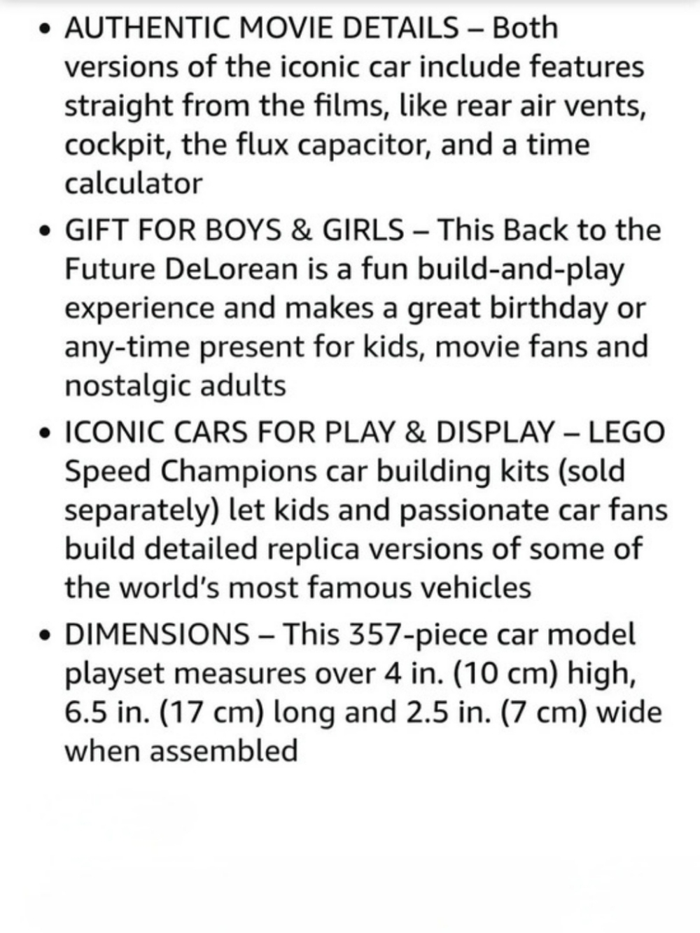 LEGO Back to the Future Time Machine - Picture 9 of 9